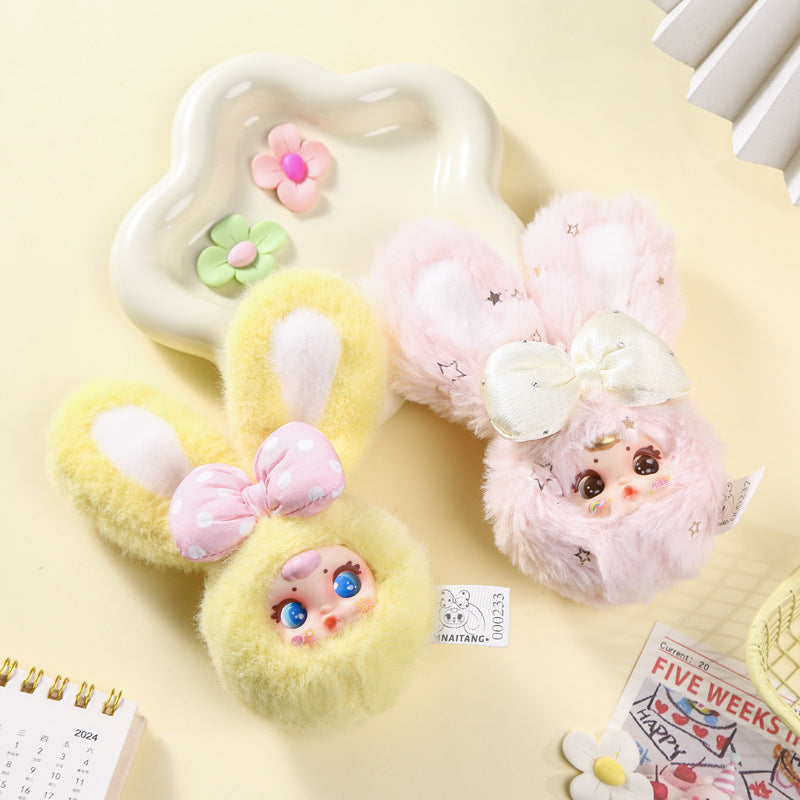 【9】MM Milk Candy V2 Bunny Head Plush Pendant Keychain Series Blind Box