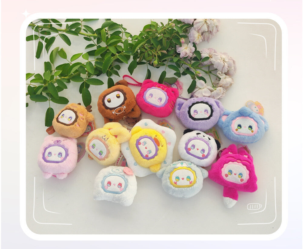 Emma Rua Rua Zoo Animal Kingdom Macaron Color Plush Keychain Series Blind Box