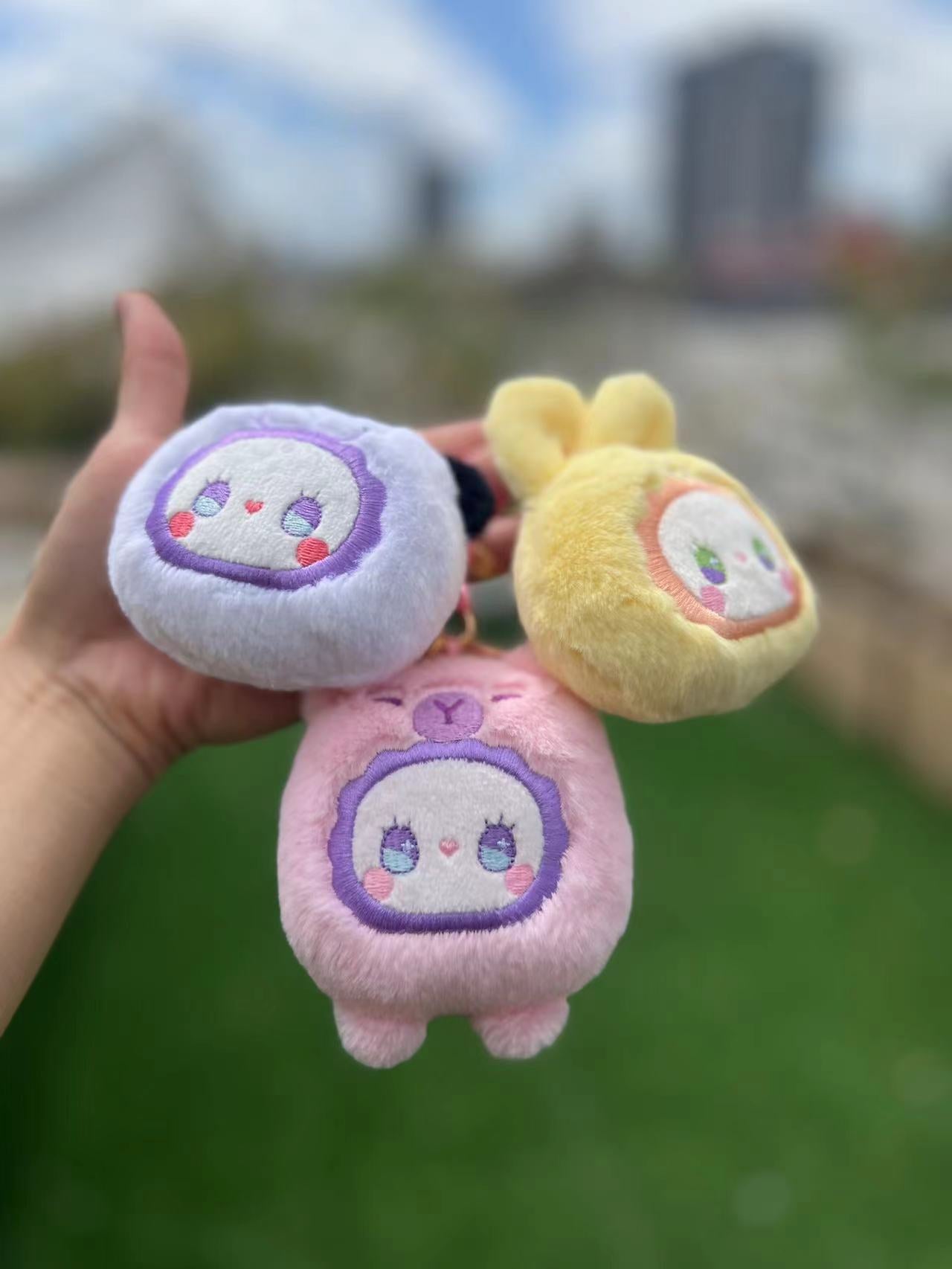 Emma Rua Rua Zoo Animal Kingdom Macaron Color Plush Keychain Series Blind Box