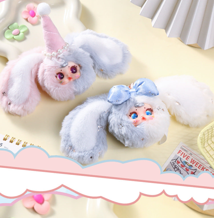 【9】MM Milk Candy V2 Bunny Head Plush Pendant Keychain Series Blind Box