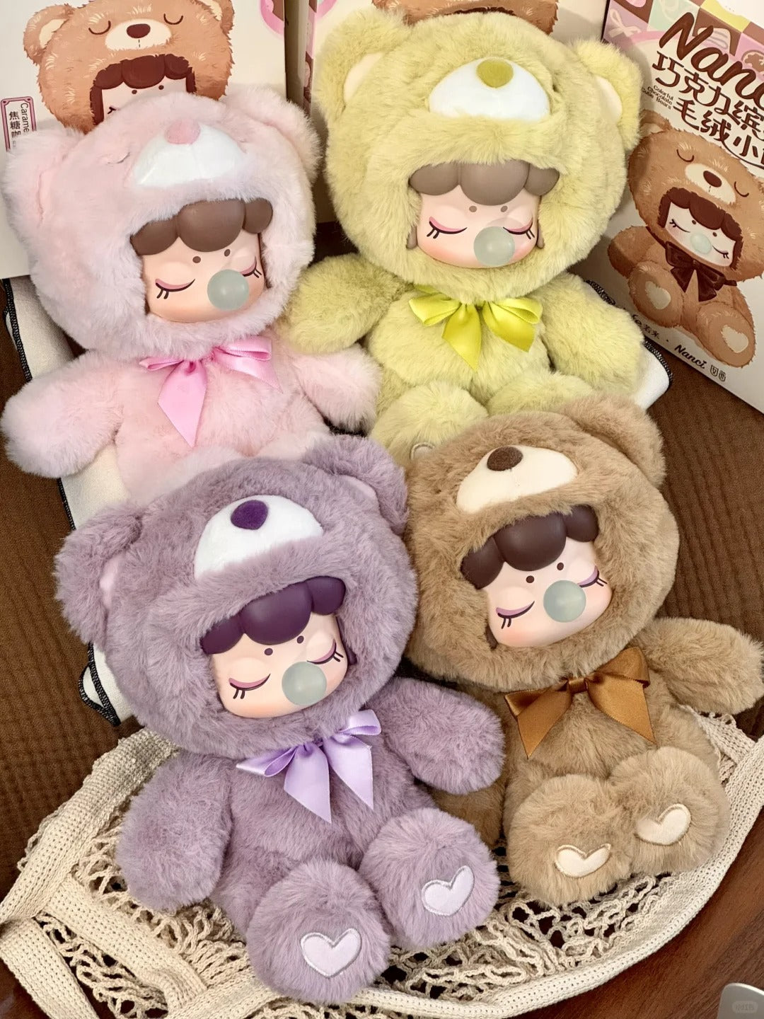 Nanci Colorful Chocolate Cutie Bear Plush Blind Box