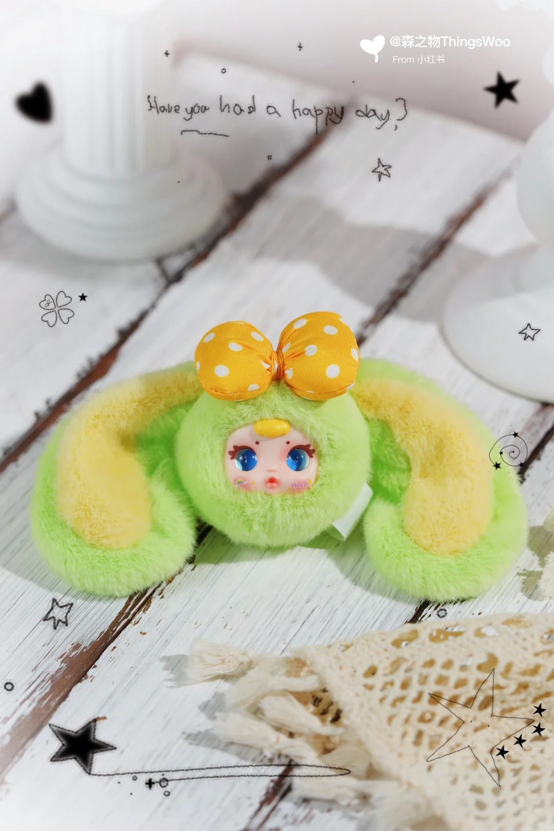 【9】MM Milk Candy V2 Bunny Head Plush Pendant Keychain Series Blind Box