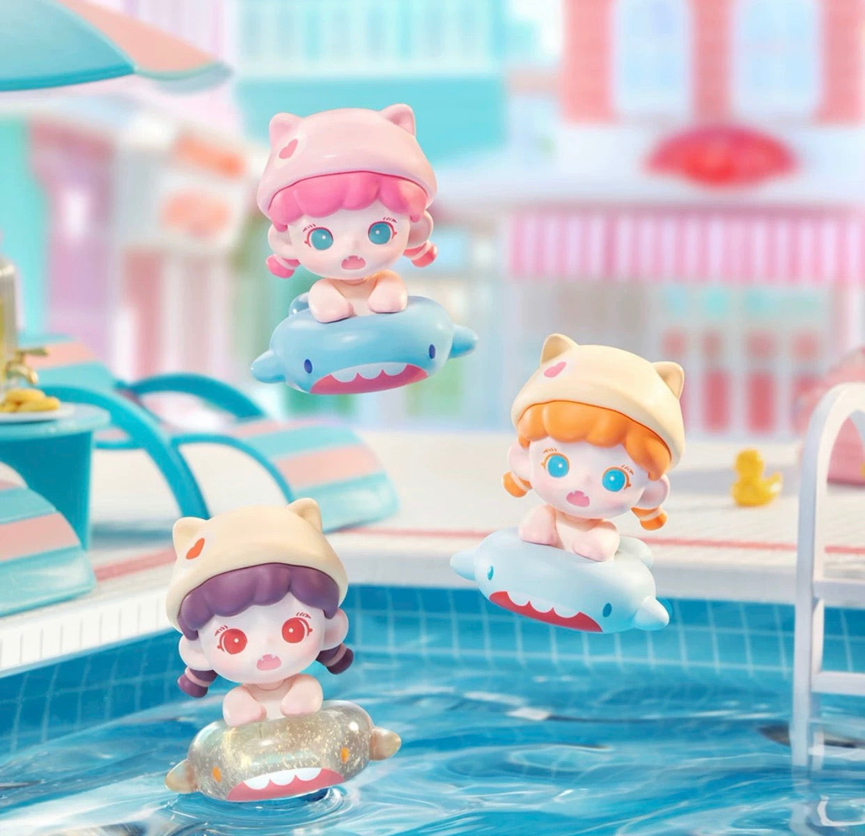 TNTSPACE Family Swimming Pool Party MINI Beans Series Blind Box