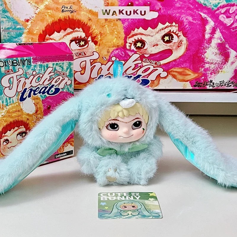 Wakuku Fox&Bunny Trick Dairy V2 Series Plush Pendent Blind Box
