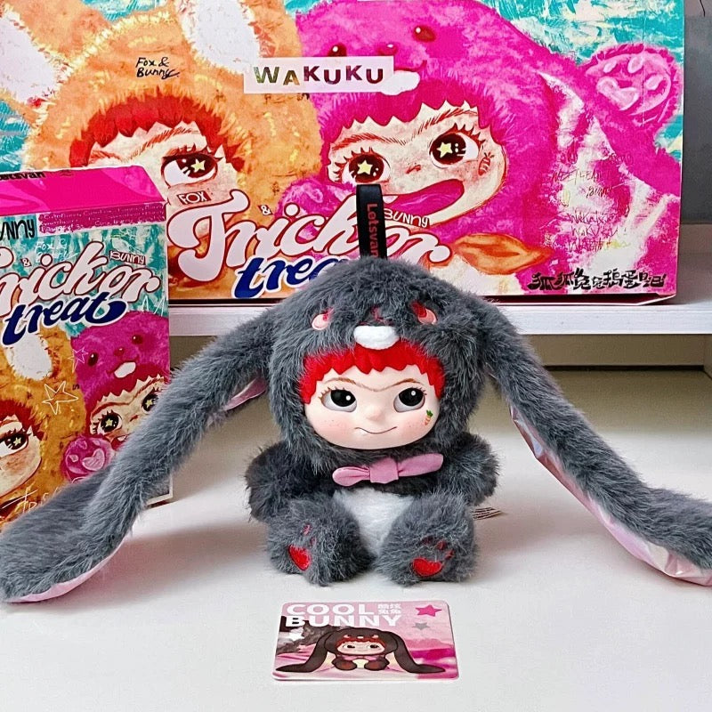 Wakuku Fox&Bunny Trick Dairy V2 Series Plush Pendent Blind Box