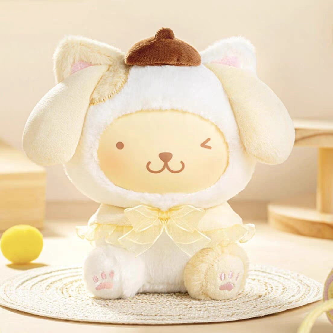 Sanrio Play With Kittens Series Plush Pendant Blind Box