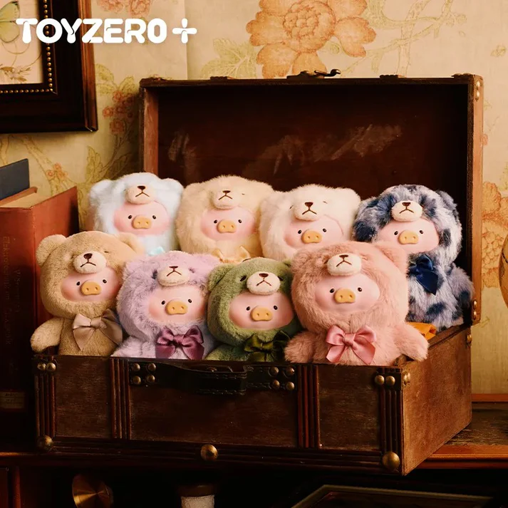 【6】 Lulu The Piggy Vintage Teddy Shop Series Plush Blind Box Keychain
