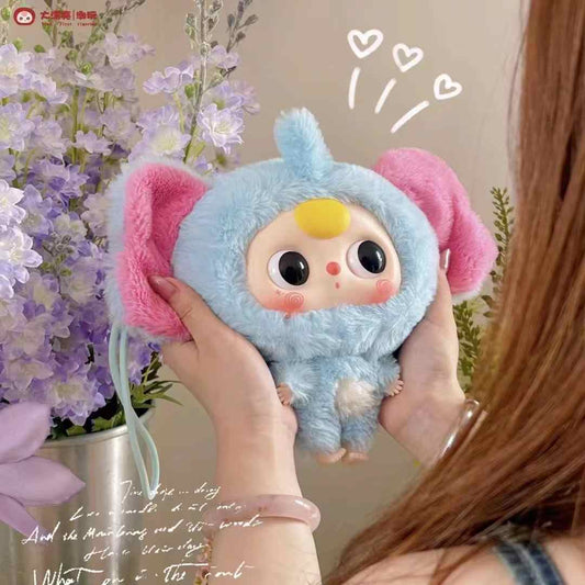 Baby Three Big Head Baby Zipper Bag Plush Series Blind Box