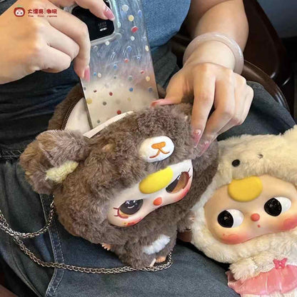 Baby Three Big Head Baby Zipper Bag Plush Series Blind Box