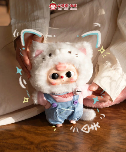 Baby Three Kitten Wardrobe Plush Series Keychain