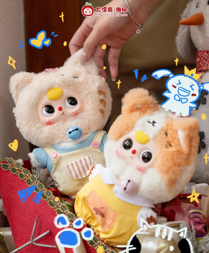 Baby Three Kitten Wardrobe Plush Series Keychain