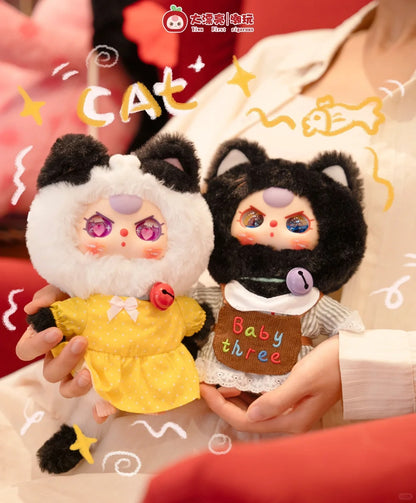 Baby Three Kitten Wardrobe Plush Series Keychain