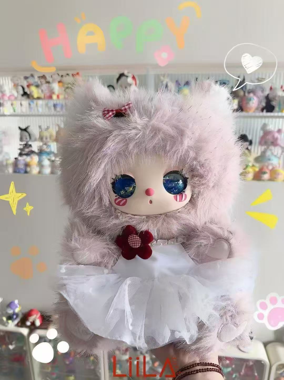 Liila Lucky Cat Liila Plush Blind Box Figures, Liila Tea